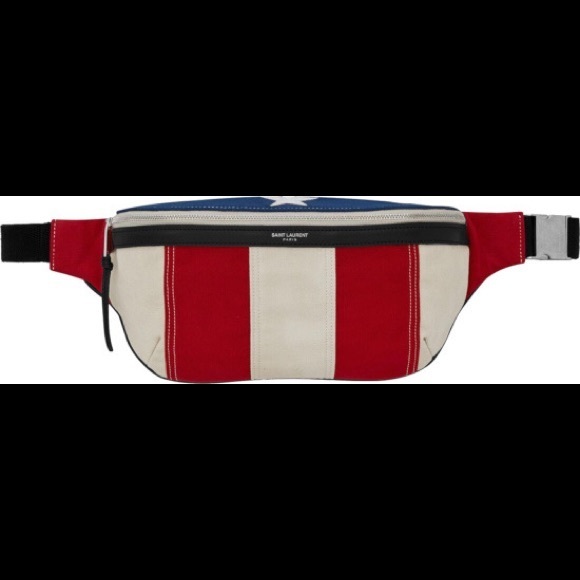 NWT Saint Laurent Belt Pouch American Flag Capsule Collection‎ - Picture 9 of 9